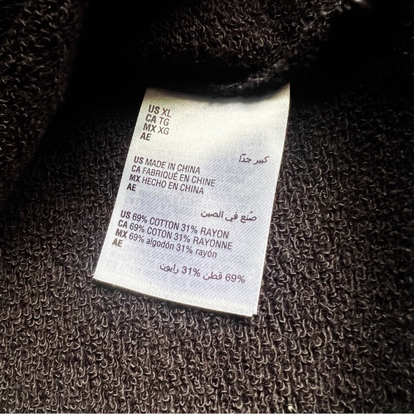 Women’s Sz XL Black Embellished Long Sleeve Sweater Crew Neck - Picture 8 of 8